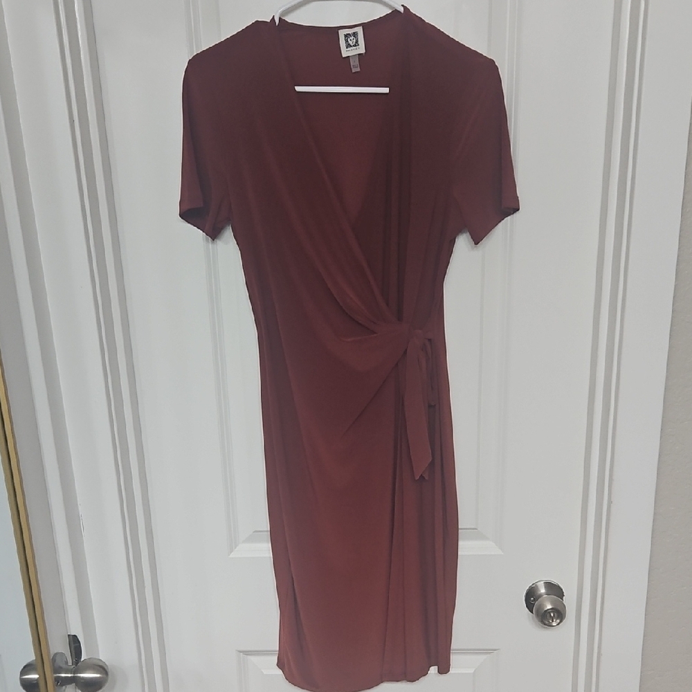 Anne Klein Terracotta Midi Dress